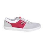 Low-Top Sneaker // Grey + Red (Euro: 44)