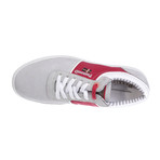 Low-Top Sneaker // Grey + Red (Euro: 44)