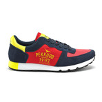 Narwhal Low-Top Sneaker // Red + Navy + Yellow (Euro: 41)