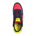 Narwhal Low-Top Sneaker // Red + Navy + Yellow (Euro: 43)