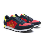 Narwhal Low-Top Sneaker // Red + Navy + Yellow (Euro: 44)