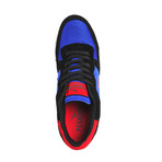 Narwhal Low-Top Sneaker // Black + Cobalt + Dark Red (Euro: 42)