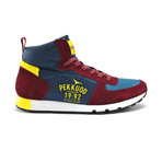 High-Top Sneaker // Burgundy + Navy (Euro: 44)