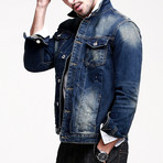 Kuegou // Denim Jacket // Blue (XL)