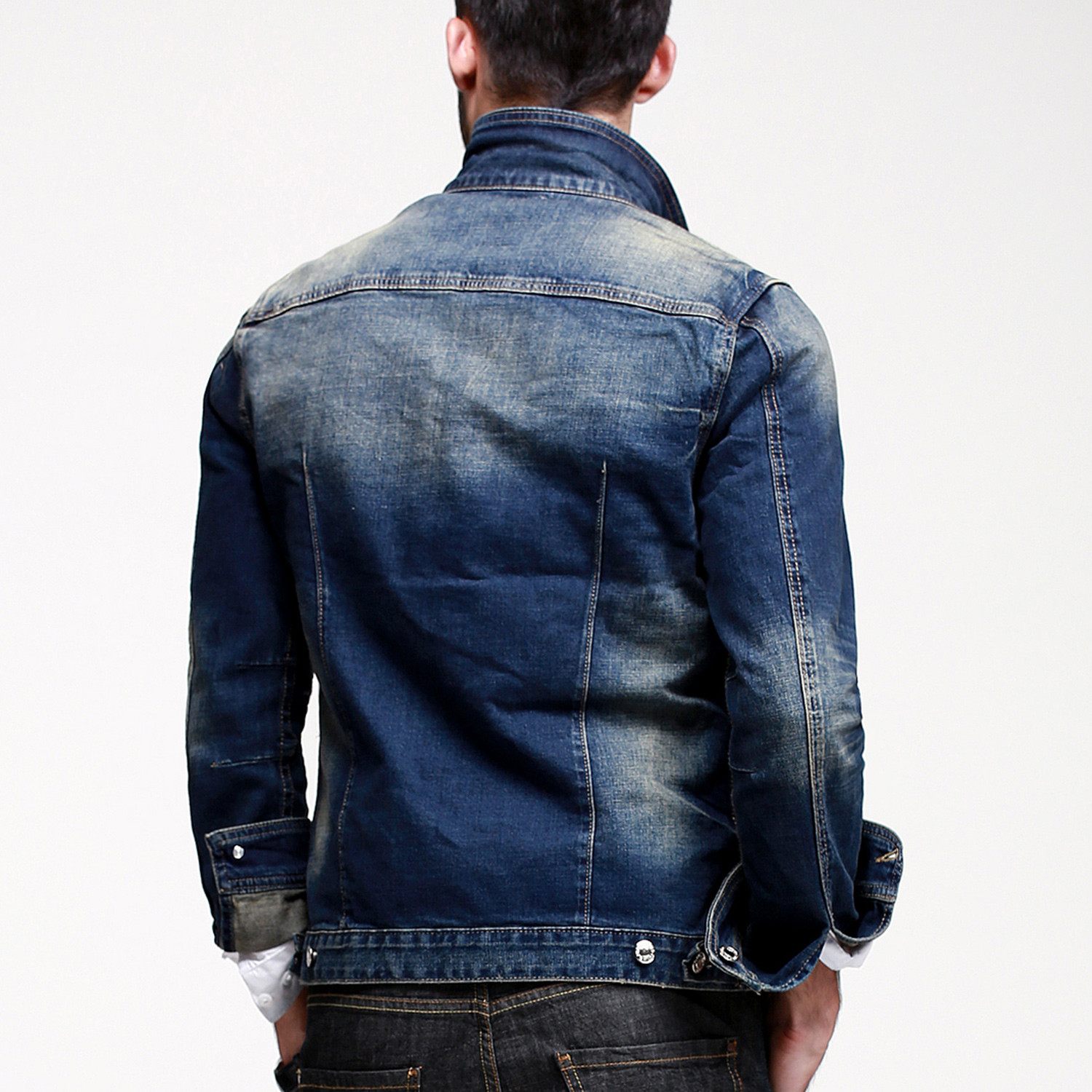 Kuegou // Denim Jacket // Blue (S) - Kuegou - Touch of Modern