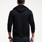 Zip-Up Hoodie // Black (M)