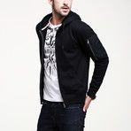 Zip-Up Hoodie // Black (M)