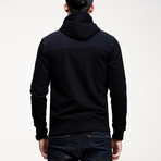 Essential Zip-Up Hoodie // Black (XL)