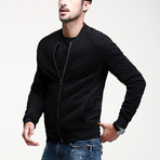 Quilted Bomber // Black (M)