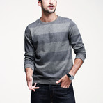 Bold Stripe Sweater // Grey (XL)