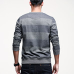 Bold Stripe Sweater // Grey (XL)