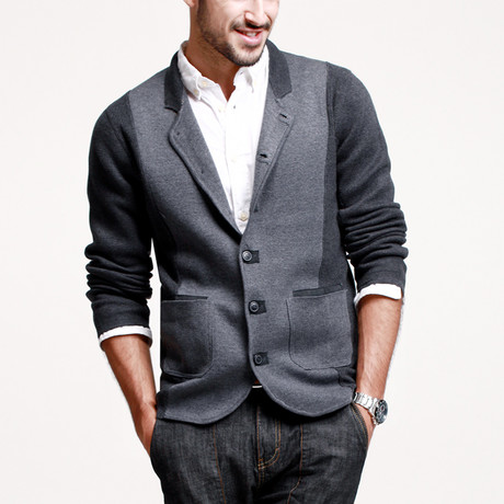 Contrast Blazer // Grey (S)