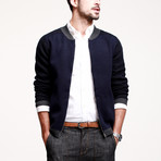 Bomber Jacket // Navy (M)