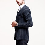 Herringbone Blazer // Navy (S)