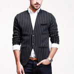 Herringbone Blazer // Black (S)