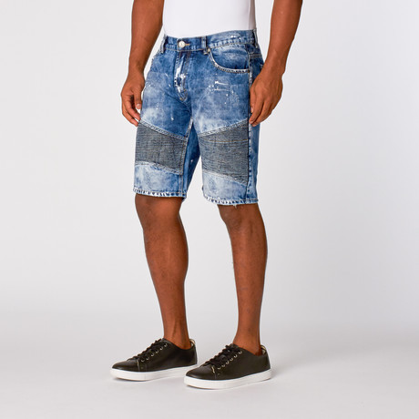 Jackson Destroyed Short // Blue (XS)