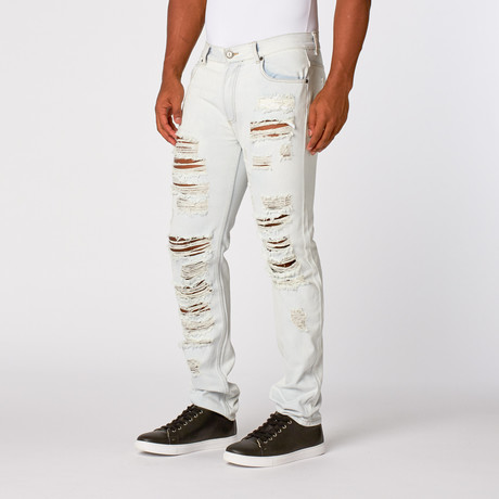 Georgica Washed Denim Pant // White (XS)