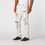 Georgica Washed Denim Pant // White (L)