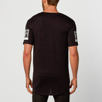 3D Range Curve Hem Tee // Black (S)