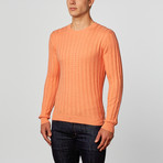Cashmere Blend Cable Crew // Nectar (L)