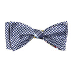 Plaiditude Tooth Bow Tie  // Navy