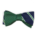 Micro Stripe Bow Tie  // Navy