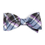 Linen Avenue Plaid Bow Tie  // Plum