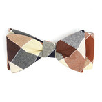 Winston Check Bow Tie  // Navy