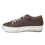 Ranch Punched Low Top Sneaker // Elefant Brown + White (Euro: 45)