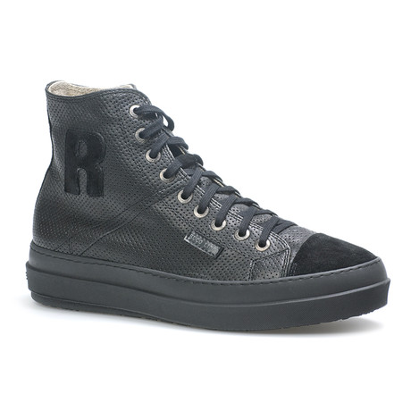 Ranch Punched High Top // Black (Euro: 40)