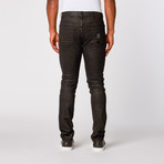 Leroy Waxed Moto Denim Pant // Black (XL)