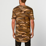 Camo Hi Lo Tee // Brown (S)