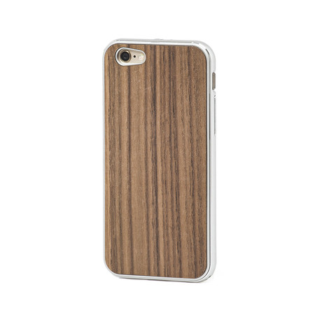 Aluminum Phone Cover // IPhone 6/6S (Silver Walnut)