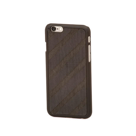 Wooden Snap On Phone Cover // Black Regimental (IPhone 6/6S)