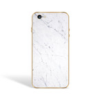The Marble Case // Bianco Carrara (Black: iPhone 6S)