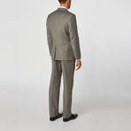 Single Breasted Slim Fit Suit // Light Grey (US: 40S)