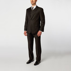 Single Breasted Vested Suit // Black (US: 40S)