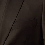 Single Breasted Vested Suit // Black (US: 40S)