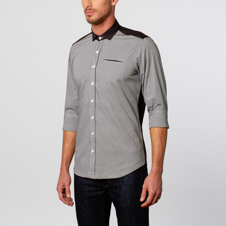 Lined Button-Up // Black (S)