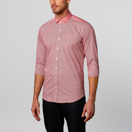 Lined Button-Up // Pink (S)
