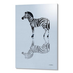 Zebra (16"W x 24"H x 1.5"D // Stretched Canvas)