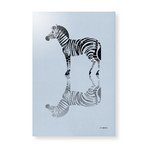 Zebra (16"W x 24"H x 1.5"D // Stretched Canvas)