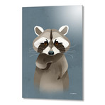 Racoon (16"W x 24"H x 1.5"D // Stretched Canvas)