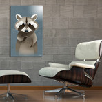 Racoon (16"W x 24"H x 1.5"D // Stretched Canvas)