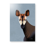 Okapi (16"W x 24"H x 1.5"D // Stretched Canvas)