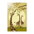 Giraffes (16"W x 24"H x 1.5"D // Stretched Canvas)