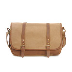 Canvas Messenger Bag // Khaki