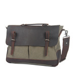 Canvas Brifecase // Army Green