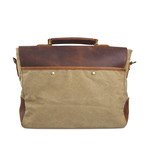 Canvas Laptop Bag // Khaki