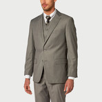 Single Breasted Vested Suit // Light Grey (US: 40S)